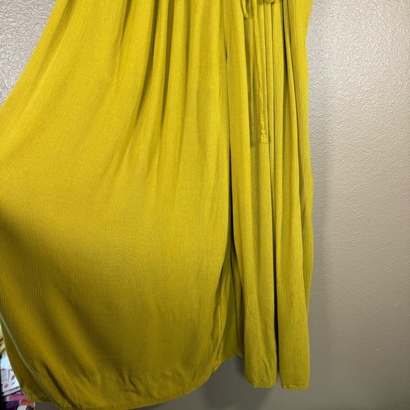 Urban Outfitters Kiari Wide Leg palazzo Jumpsuit Dress yellow Summer Solid H - Picture 3 of 12